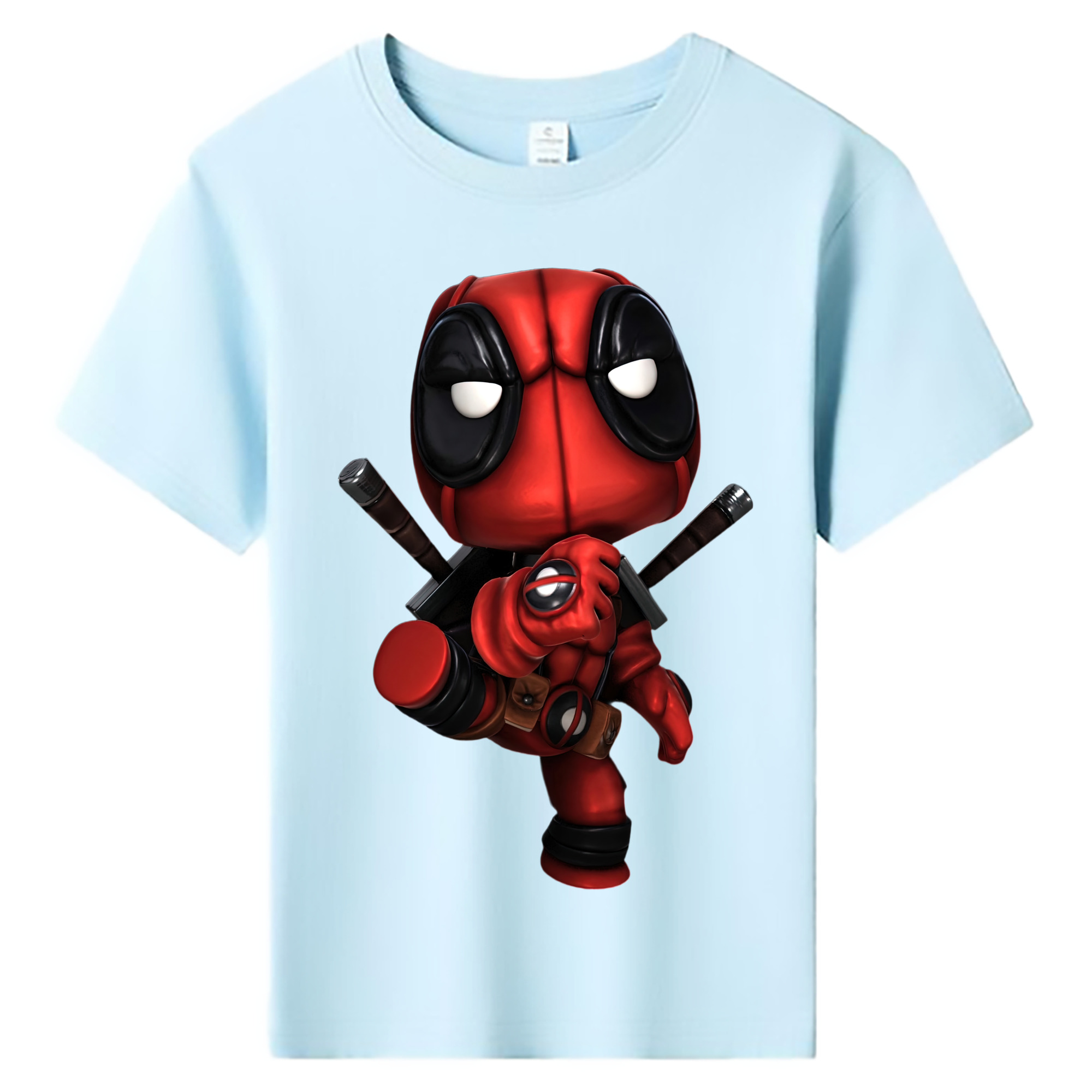 （画像用） Deadpool デッドプール 綿100％キッズTシャツ（フロントプリント）